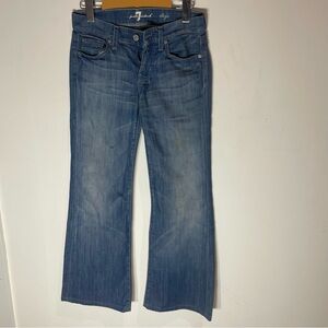7 For All Mankind Women's Flare Blue Jeans